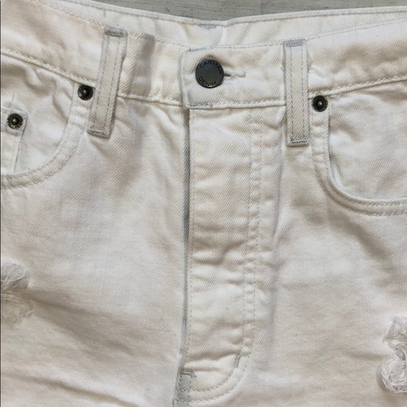LF Carmar Rhinestone Hi Rise Distress Jean Shorts - Picture 5 of 10